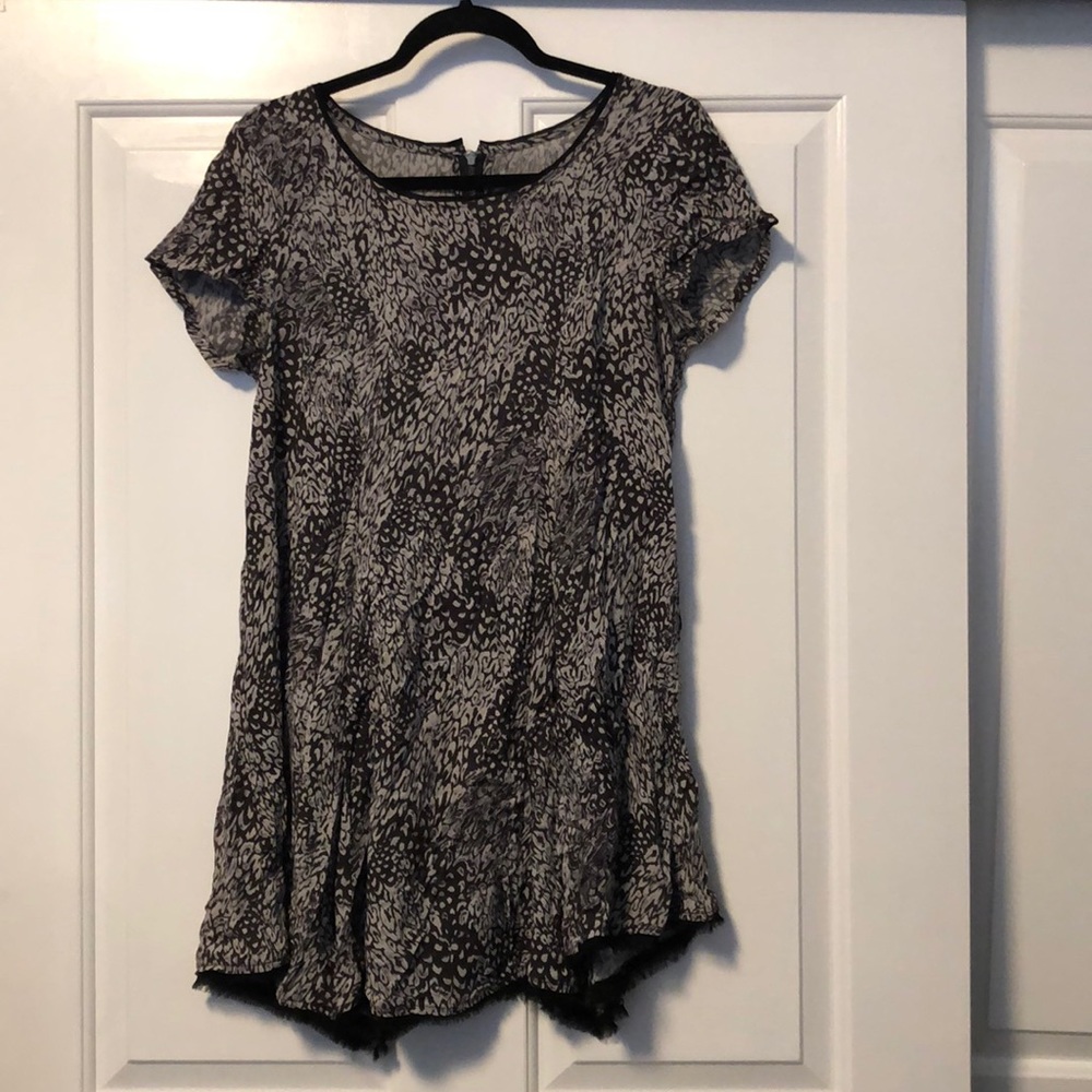 cheetah print flowy dress